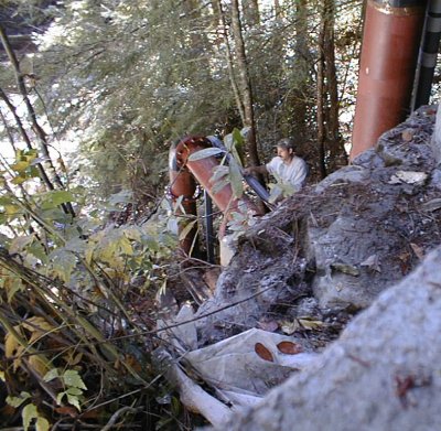 Section two of the penstock